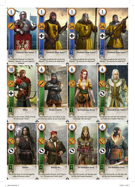 gwent animated cards